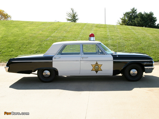 Ford Galaxie Town Sedan Police 1962 images (640 x 480)