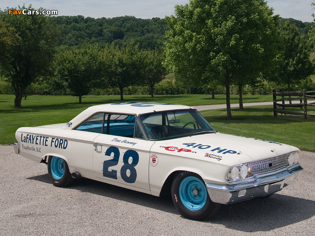 Ford Galaxie 500 XL 427 Lightweight NASCAR Race Car 1963 images (640 x 480)