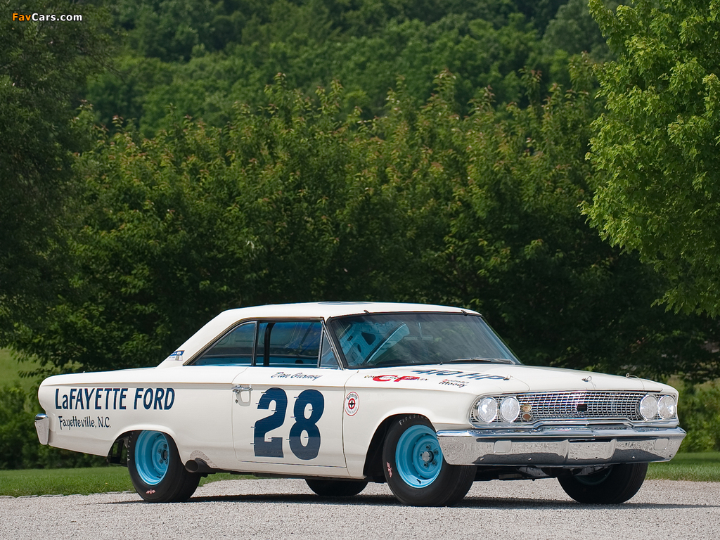 Ford Galaxie 500 XL 427 Lightweight NASCAR Race Car 1963 photos (1024 x 768)