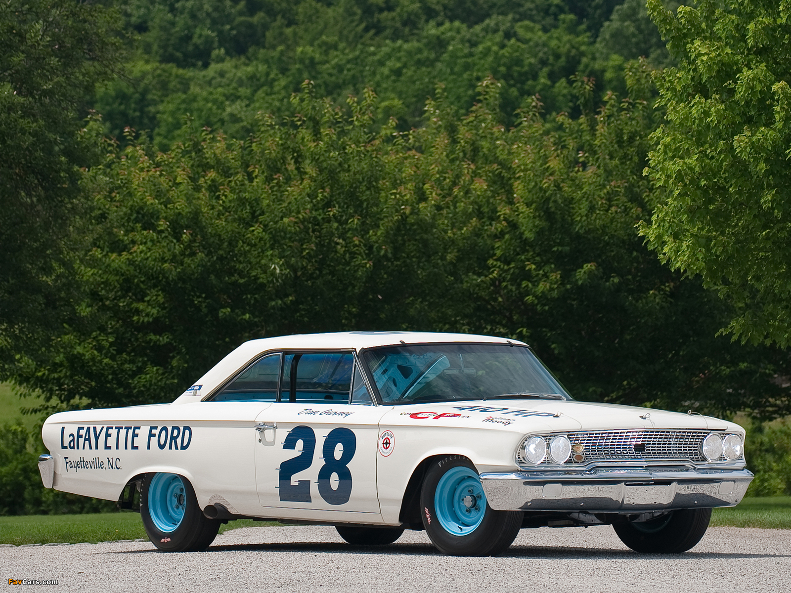 Ford Galaxie 500 XL 427 Lightweight NASCAR Race Car 1963 photos (1600 x 1200)