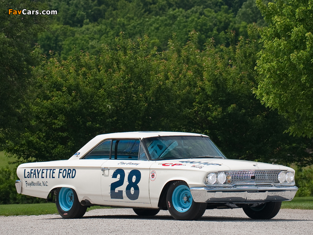 Ford Galaxie 500 XL 427 Lightweight NASCAR Race Car 1963 photos (640 x 480)
