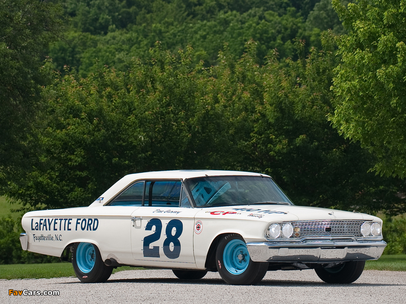 Ford Galaxie 500 XL 427 Lightweight NASCAR Race Car 1963 photos (800 x 600)