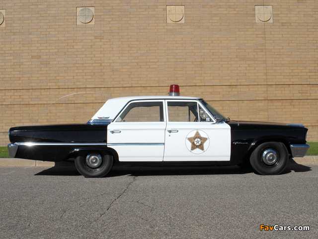 Ford Galaxie 4-door Sedan Police 1963 photos (640 x 480)
