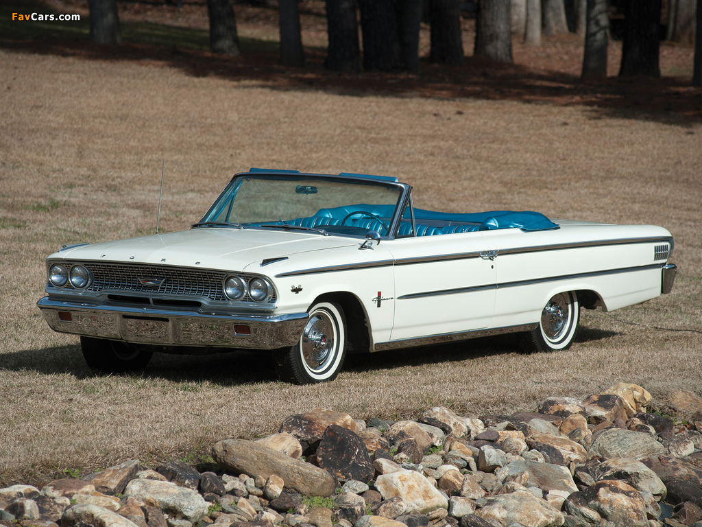 Ford Galaxie 500 XL Sunliner 1963 wallpapers (1024 x 768)