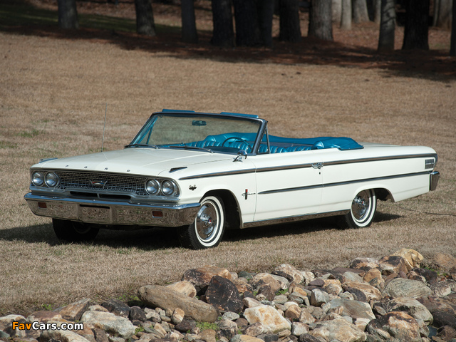Ford Galaxie 500 XL Sunliner 1963 wallpapers (640 x 480)
