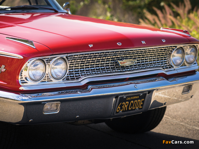 Ford Galaxie 500 R-code Fastback Hardtop (63B) 1963 wallpapers (640 x 480)