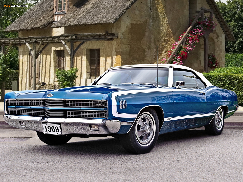 Ford Galaxie 500 XL GT 429 Convertible 1969 images (1024 x 768)