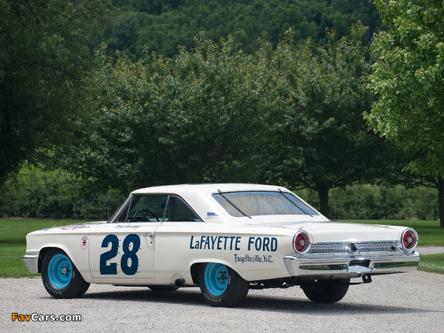 Pictures of Ford Galaxie 500 XL 427 Lightweight NASCAR Race Car 1963 (640 x 480)