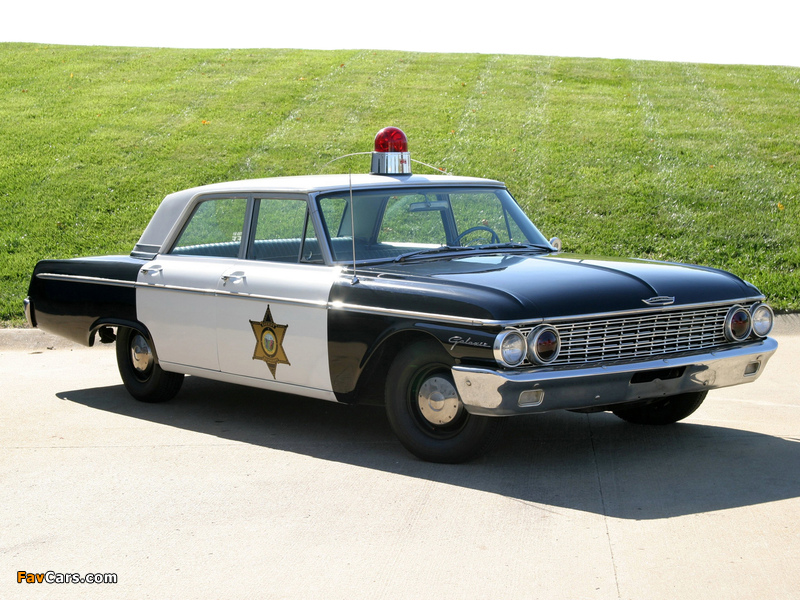 Ford Galaxie Town Sedan Police 1962 wallpapers (800 x 600)