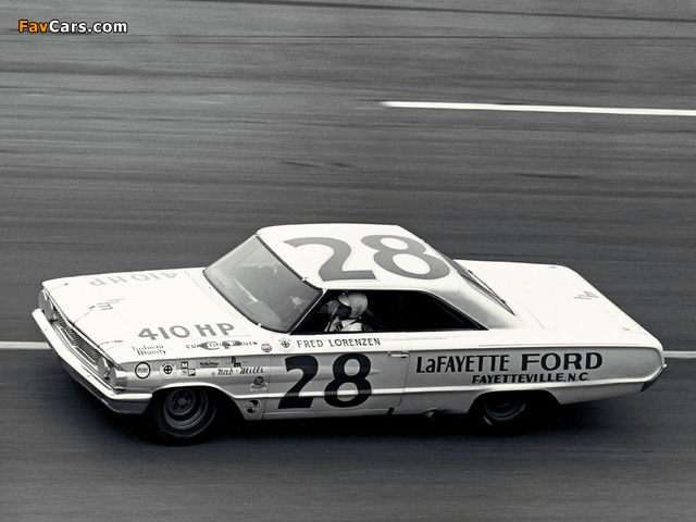 Ford Galaxie 500 XL 427 Lightweight NASCAR Race Car 1963 wallpapers (640 x 480)