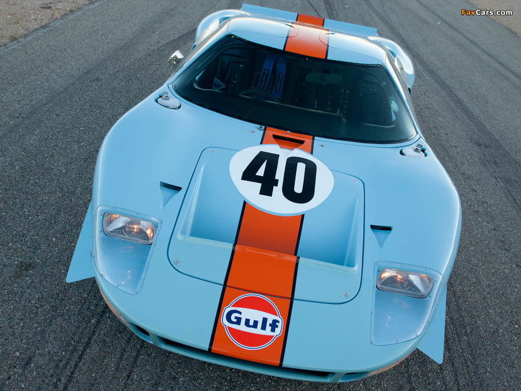 Ford GT40 Gulf Oil Le Mans 1968 images (1024 x 768)