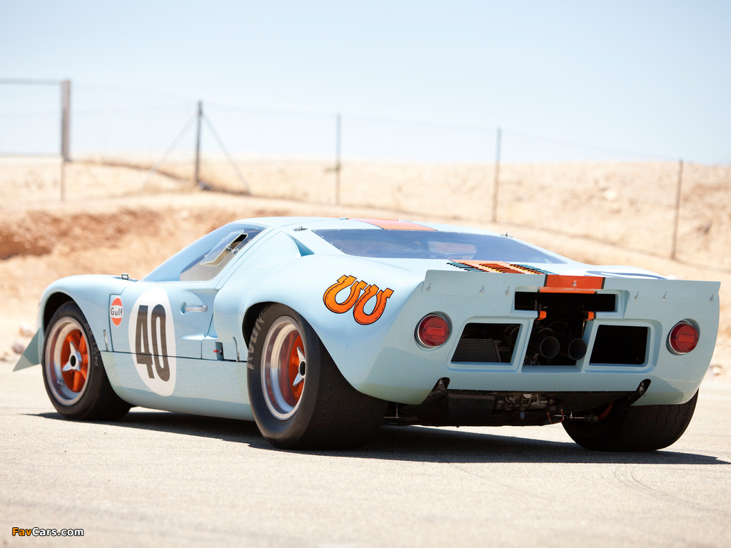 Ford GT40 Gulf Oil Le Mans 1968 photos (1024 x 768)