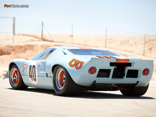 Ford GT40 Gulf Oil Le Mans 1968 photos (640 x 480)