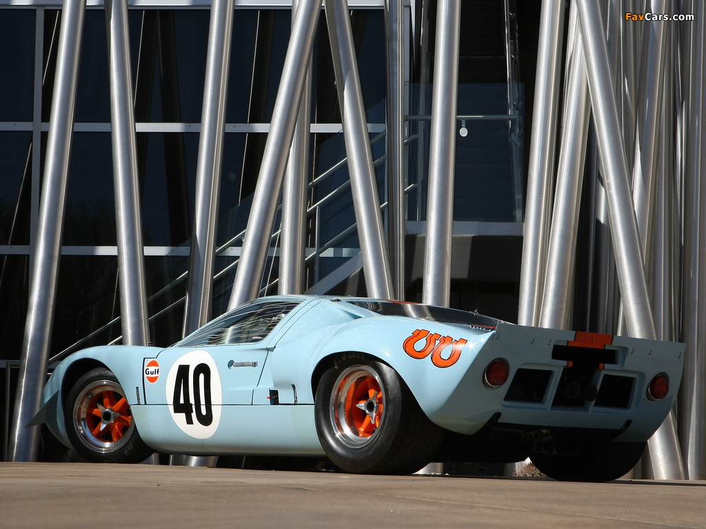 Ford GT40 Gulf Oil Le Mans 1968 photos (1024 x 768)
