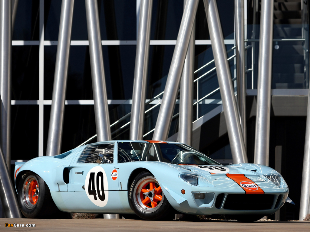 Ford GT40 Gulf Oil Le Mans 1968 pictures (1024 x 768)
