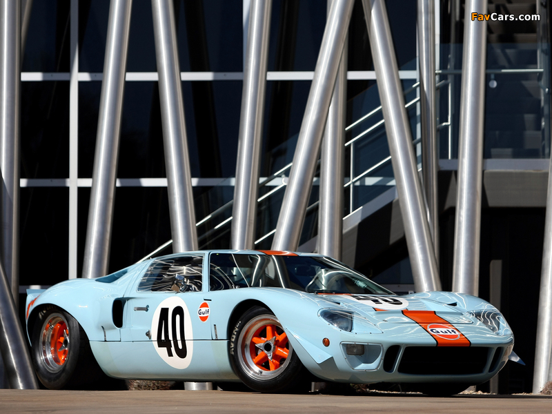 Ford GT40 Gulf Oil Le Mans 1968 pictures (800 x 600)