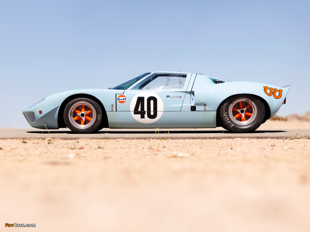 Images of Ford GT40 Gulf Oil Le Mans 1968 (1024 x 768)