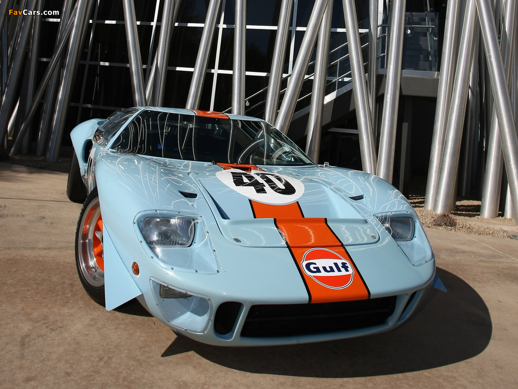 Ford GT40 Gulf Oil Le Mans 1968 wallpapers (1024 x 768)