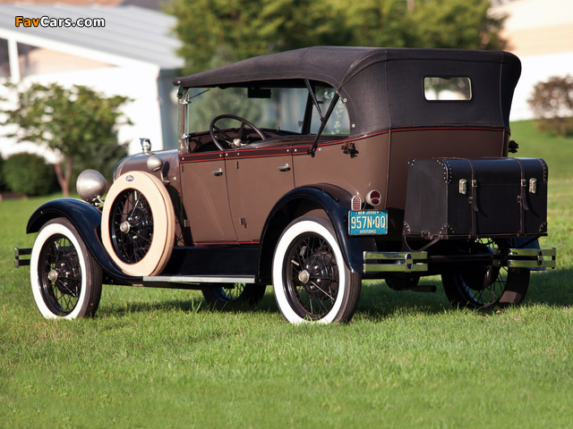 Ford Model A 4-door Phaeton (35A) 1927–29 wallpapers (640 x 480)