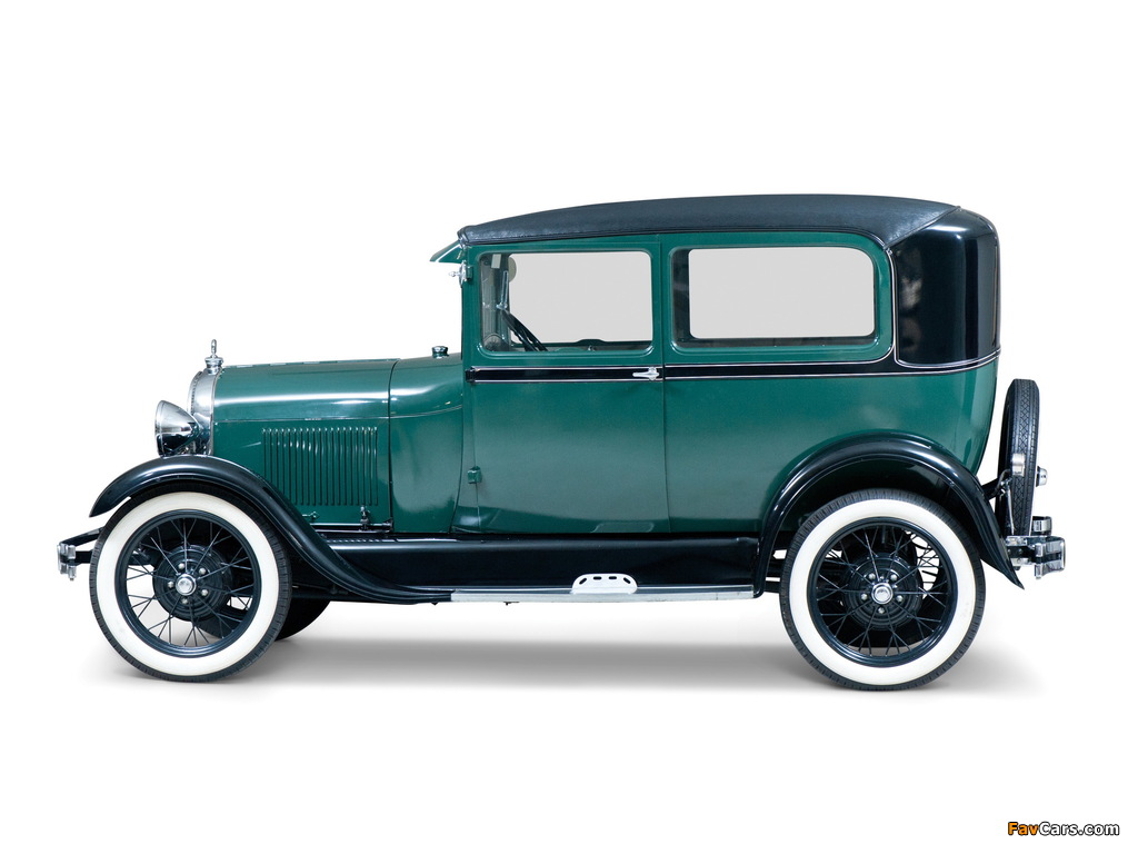 Ford Model A Tudor Sedan (55A) 1927–29 wallpapers (1024 x 768)