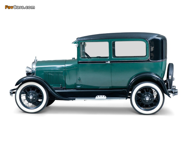 Ford Model A Tudor Sedan (55A) 1927–29 wallpapers (640 x 480)