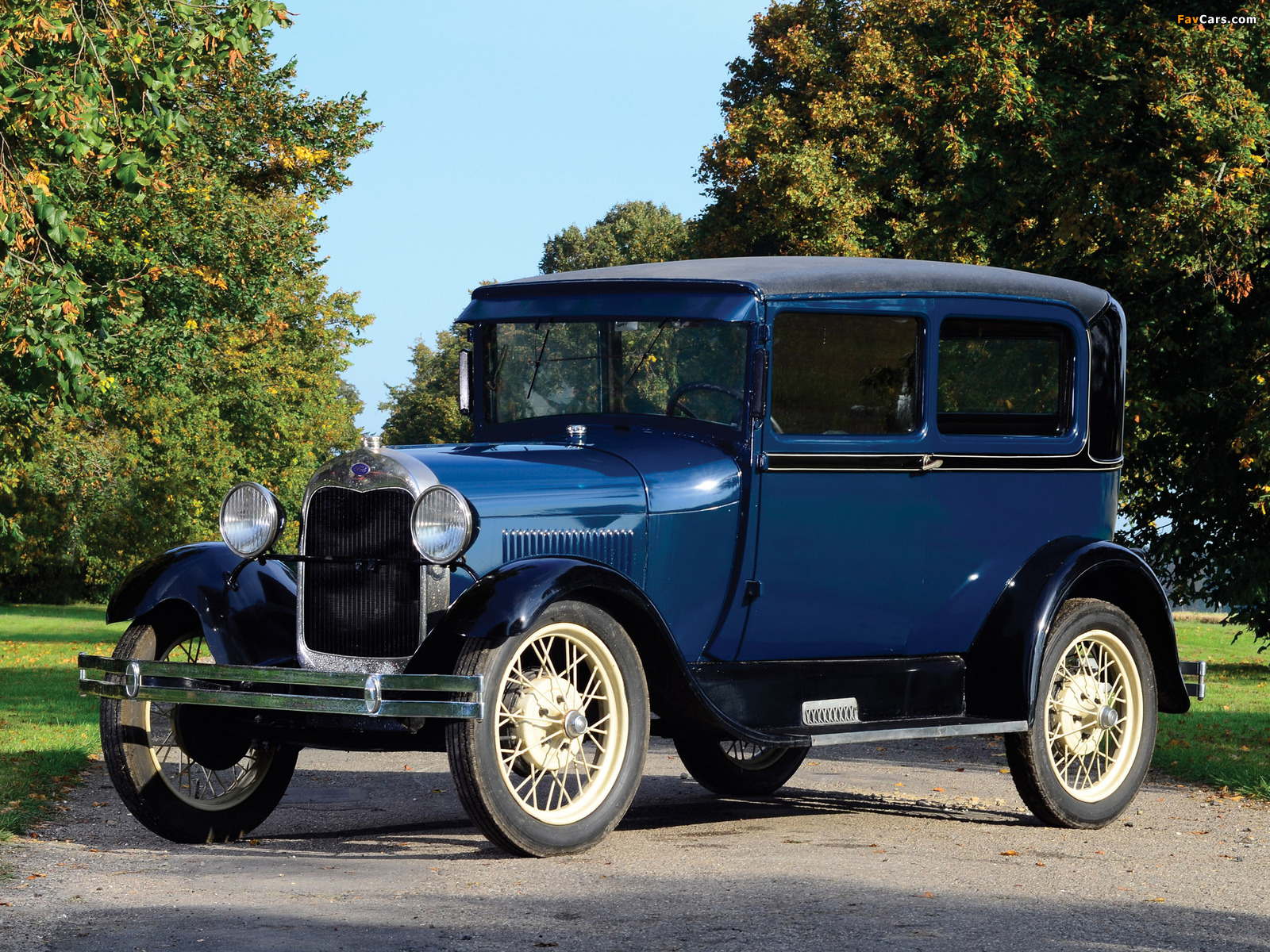 Ford Model A Tudor Sedan (55A) 1927–29 wallpapers (1600 x 1200)