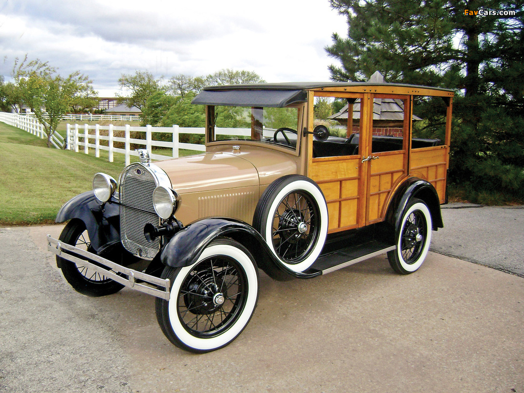 Ford Model A Woody Station Wagon (150A) 1929 photos (1024 x 768)