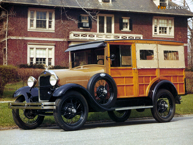 Ford Model A Woody Station Wagon (150A) 1929 photos (640 x 480)