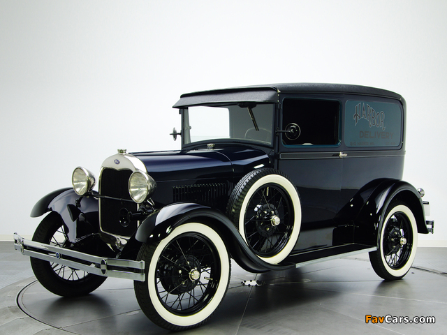 Ford Model A Deluxe Delivery Van (130A) 1929 wallpapers (640 x 480)
