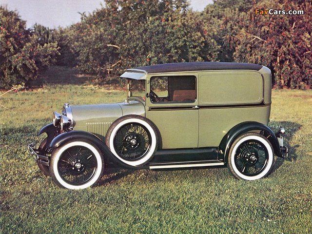 Ford Model A Deluxe Delivery Van (130A) 1929 wallpapers (640 x 480)