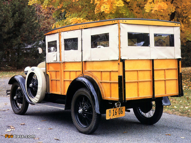 Ford Model A Woody Station Wagon (150A) 1929 wallpapers (640 x 480)