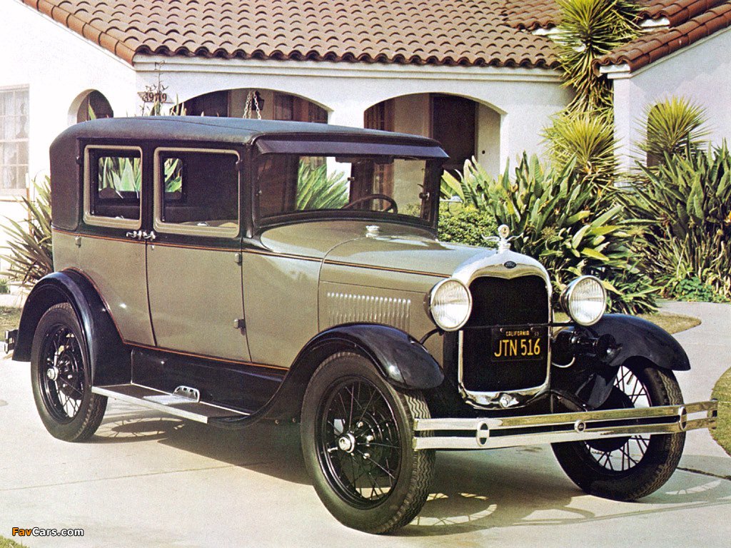 Ford Model A Fordor Sedan (170V) 1930–31 images (1024 x 768)