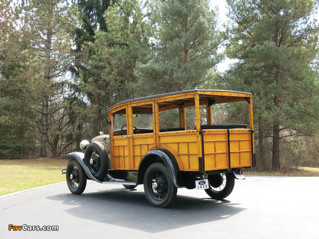 Ford Model A Station Wagon (150B) 1930–31 photos (640 x 480)