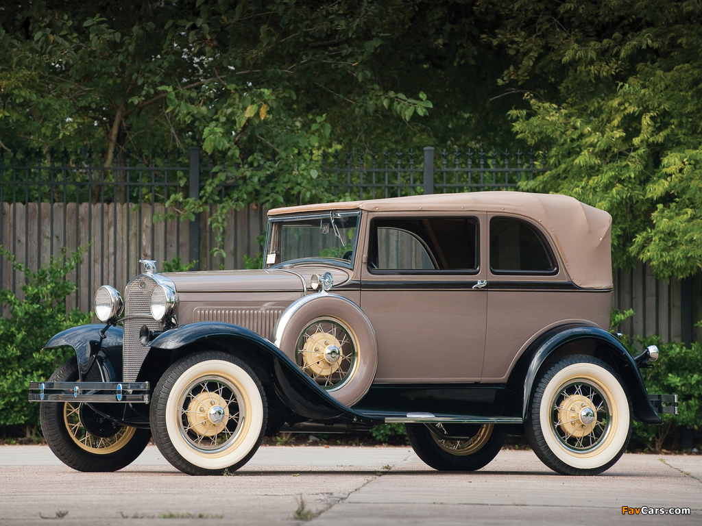 Ford Model A Convertible Sedan 1930–31 photos (1024 x 768)