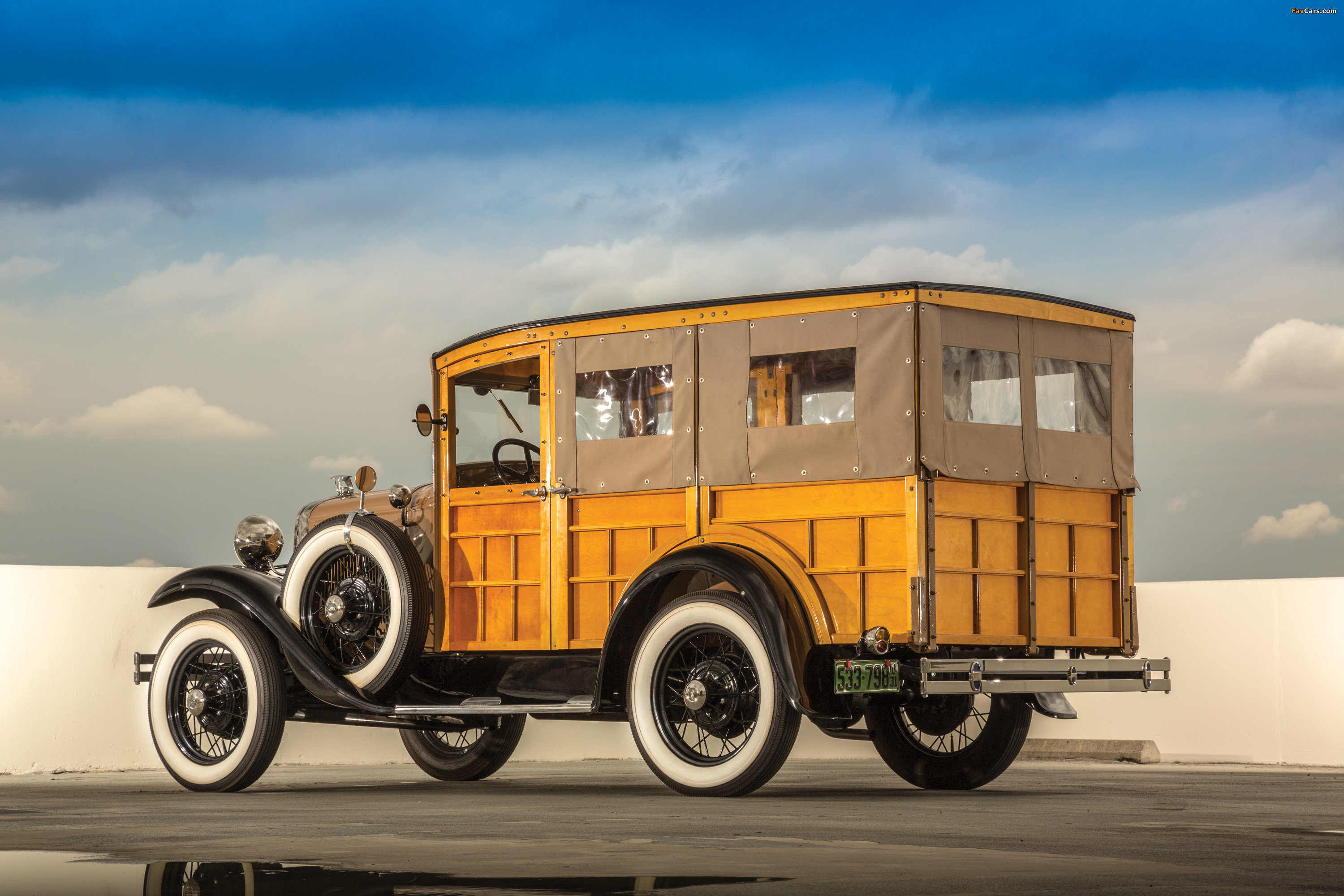 Ford Model A Station Wagon (150B) 1930–31 pictures (3000 x 2000)