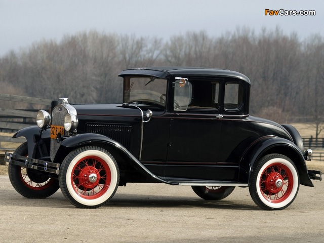 Ford Model A 5-window Coupe (45B) 1930–31 wallpapers (640 x 480)