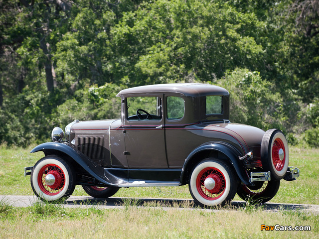 Ford Model A 5-window Coupe (45B) 1930–31 wallpapers (640 x 480)