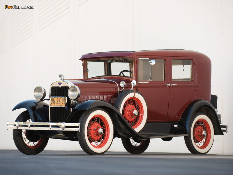 Ford Model A Fordor Sedan (170V) 1930–31 wallpapers (800 x 600)