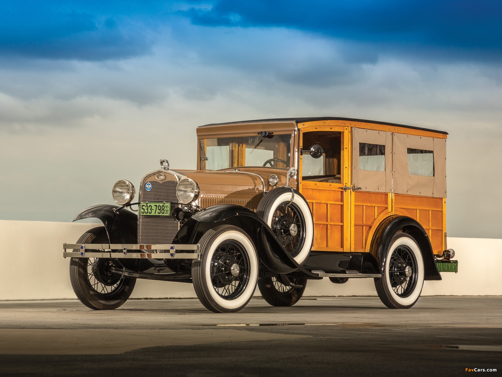 Ford Model A Station Wagon (150B) 1930–31 wallpapers (1600 x 1200)
