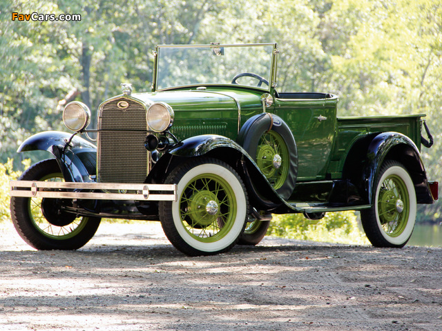 Ford Model A Open Cab Pickup (76V) 1930–31 wallpapers (640 x 480)
