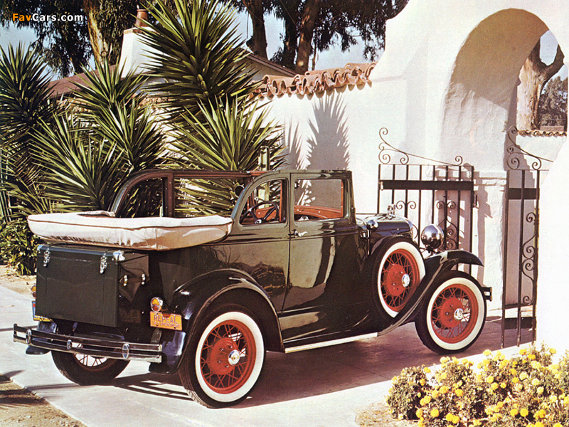 Ford Model A Convertible Sedan 1930–31 wallpapers (800 x 600)