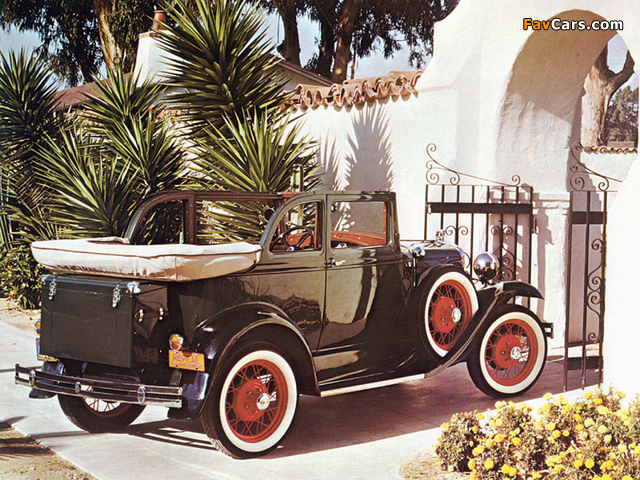 Ford Model A Convertible Sedan 1930–31 wallpapers (640 x 480)