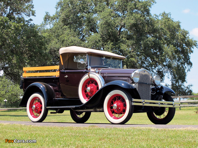 Ford Model A Roadster Pickup (78B) 1930–31 wallpapers (640 x 480)