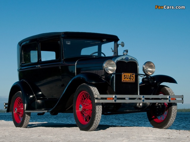 Ford Model A Tudor Sedan (55B) 1930–31 wallpapers (640 x 480)