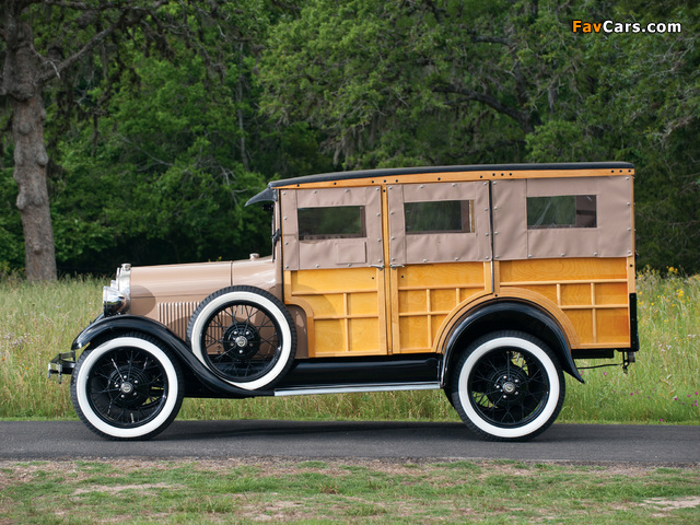 Images of Ford Model A Woody Station Wagon (150A) 1929 (640 x 480)