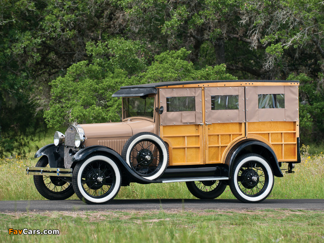 Images of Ford Model A Woody Station Wagon (150A) 1929 (640 x 480)