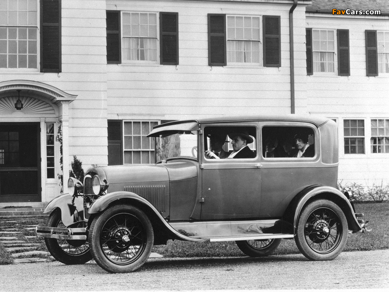 Photos of Ford Model A Tudor Sedan (55A) 1927–29 (800 x 600)