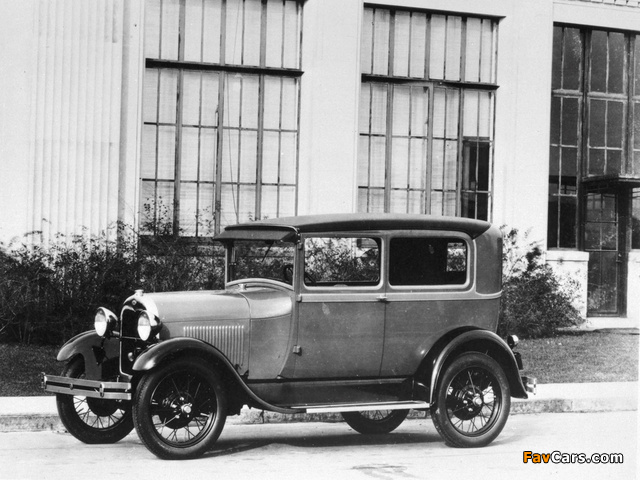 Photos of Ford Model A Tudor Sedan (55A) 1927–29 (640 x 480)