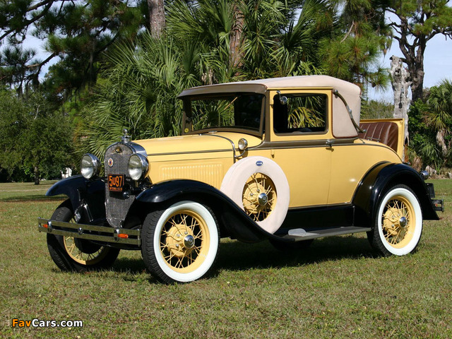 Photos of Ford Model A Sport Coupe (50B) 1930–31 (640 x 480)