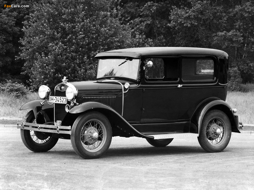 Photos of Ford Model A Tudor Sedan (55B) 1930–31 (1024 x 768)
